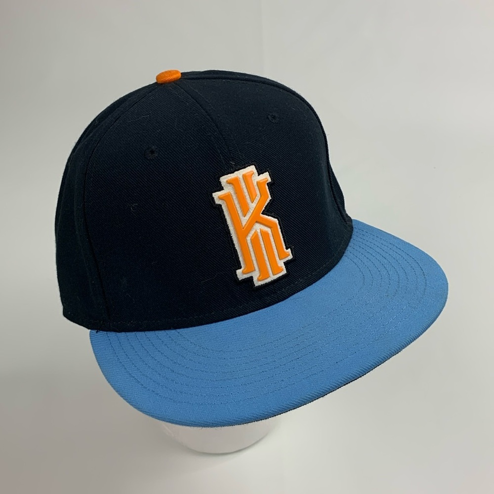 Nike True Kyrie Irving Snap Back hat ball cap Blue Orange Logo Adjustable NWOT